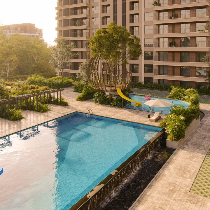 Lap and leisure pool (artist's impression)
