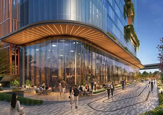 Retail frontage (artist's impression)